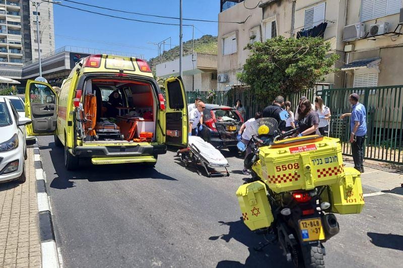 תאונה בטירת כרמל: רוכב אופנוע נפצע בינוני מפגיעת רכב