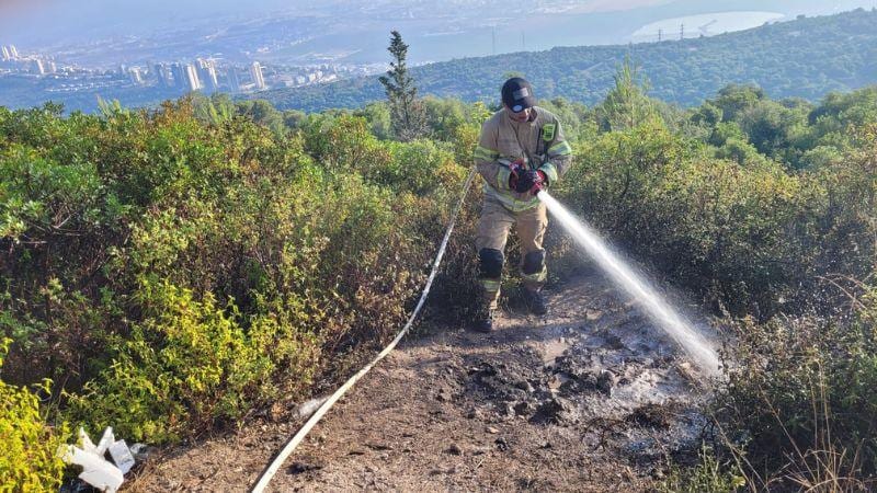 המבלים לא כיבו סופית את המדורה וגרמו לשריפה בפארק הכרמל