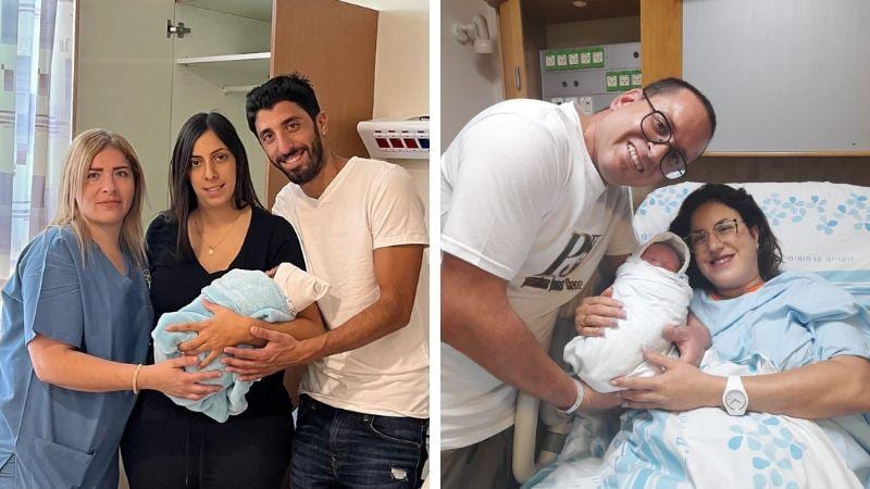 בשעה טובה: הכירו את התינוקות הראשונים של שנת תשפ"ד
