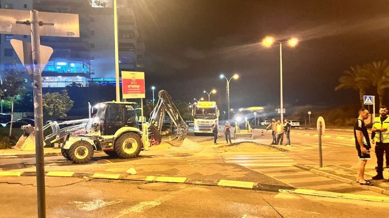 להפתעה הלילית הזו לא ציפו תושבי שכונת נאות פרס