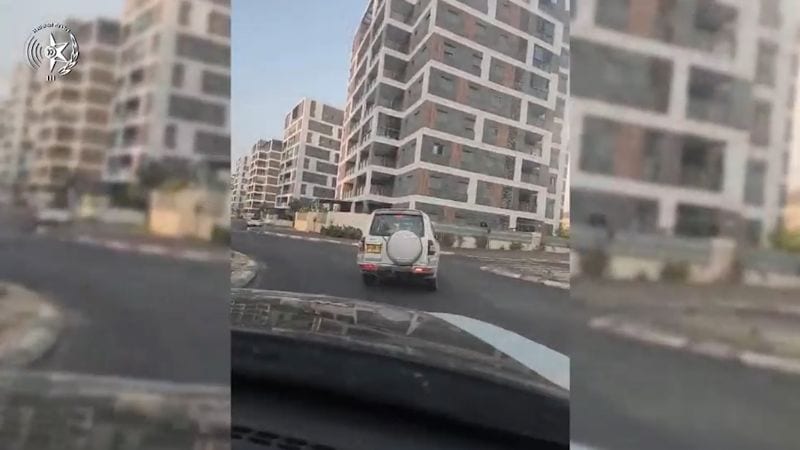 צפו: מרדף משטרתי בטירת כרמל הוביל לסיכול ניסיון חיסול