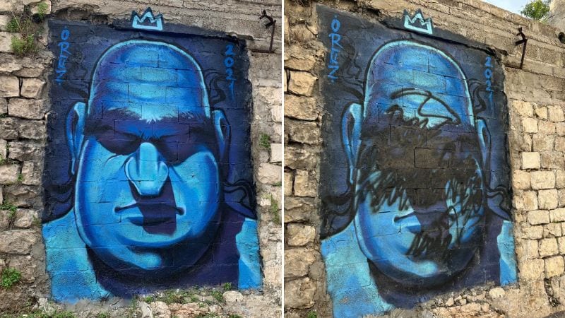 "צובעים ת'רחוב": אמני גרפיטי יתקנו ויחדשו את עבודותיהם שרוססו בשחור בשיבת ציון
