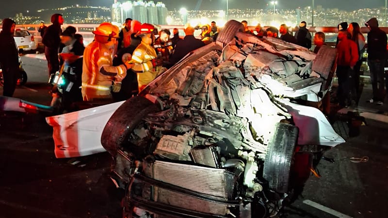 מפרץ חיפה: נהג רכב מטמרה נהרג כתוצאה מהתהפכות רכבו