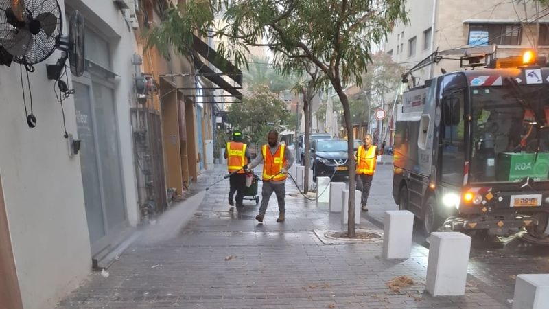 כאילו לא היה: בזכות מאות עובדי עירייה ומתנדבים, העיר התחתית חוזרת לשגרה