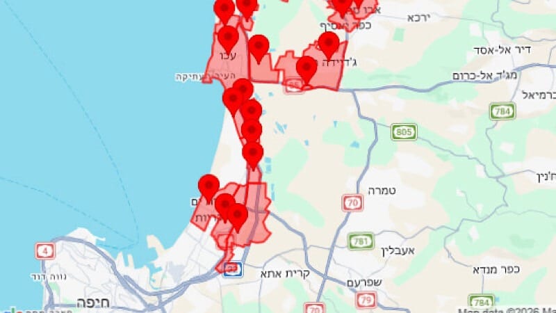 אזעקות בעכו ובקריות: מספר שיגורים יורטו בהצלחה
