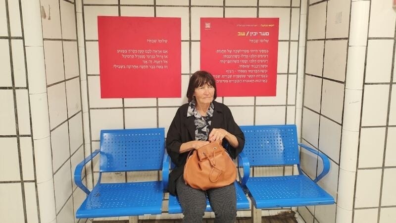במקום לגלול בטלפון: תערוכת שירה חדשה מנסה לגרום לנוסעי הכרמלית לעצור רגע