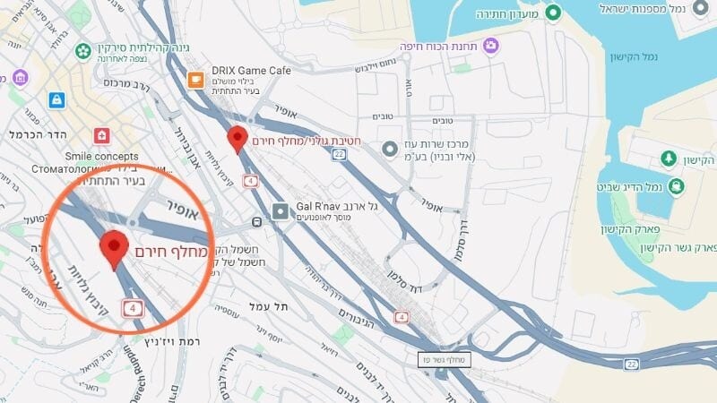 לידיעת הנהגים: מהערב ועד מוצ"ש, מחלף חירם יהיה סגור לתנועה מכיוון צפון לדרום