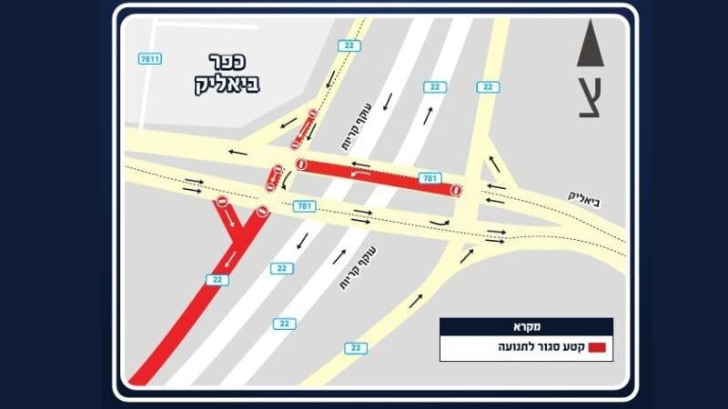 שדרוג מחלף אתא צפון: הסדרי תנועה זמניים בעקבות עבודות תשתית